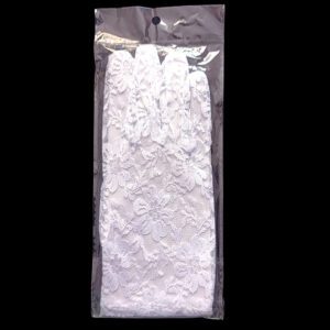 guantes de encaje blanco pequeños